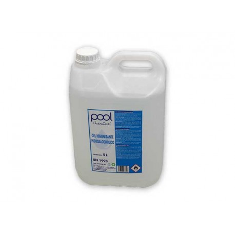 Gel hidroalcoholico pool chemical 5 litros