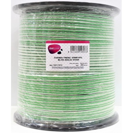 Cuerda trenzada 05mm nylon bacol/verde