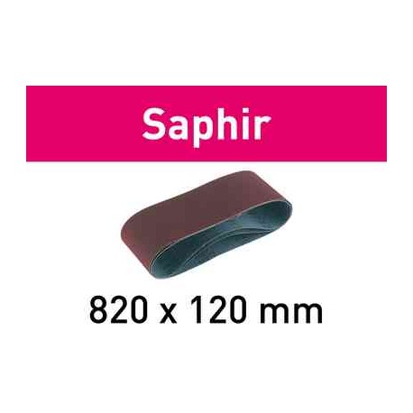 Banda de lijar Saphir 820x120-P50-SA/10