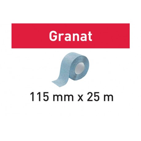 Rollo abrasivo Granat 115x25m P120 GR