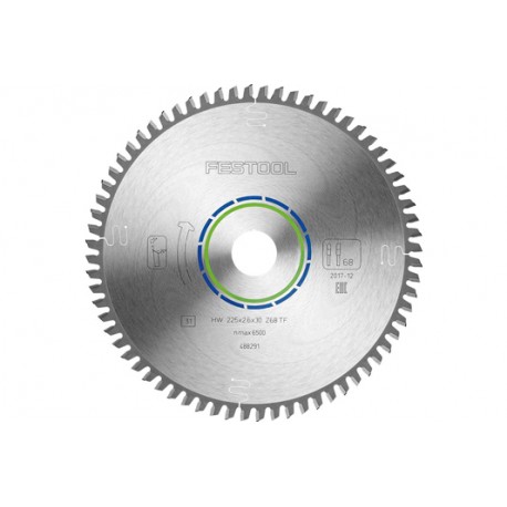 Hoja de sierra ALUMINIUM/PLASTICS HW 225x2,6x30 TF68