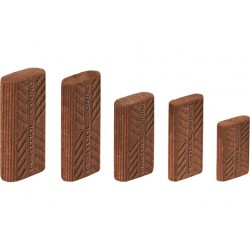 Tacos DOMINO de madera de sipo D 6x40/570 MAU