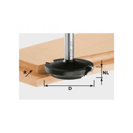 Fresa para allanar HW D42,7/13/R6