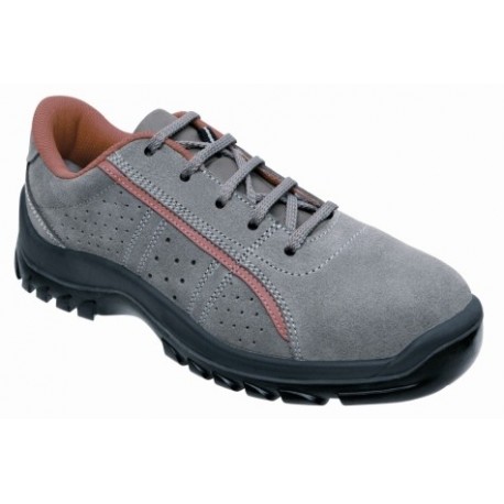 Zapato seguridad snuman piel gris pante - 1