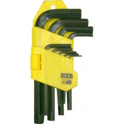 Juego llave allen hexagonal 1,5-10mm 9 piezas