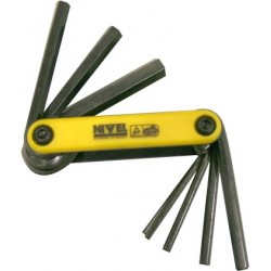 Juego llave allen hexagonal tipo navaja nivel