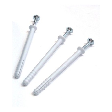 Taco fijación 6X60 clavo nylon gris 100 pz