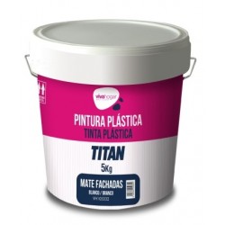 Pintura plástica mate exteriores blanco 5kg