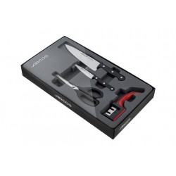 Juego cuchillos+afilador+tijera