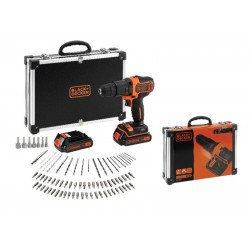 Taladro percutor black and decker + maletín