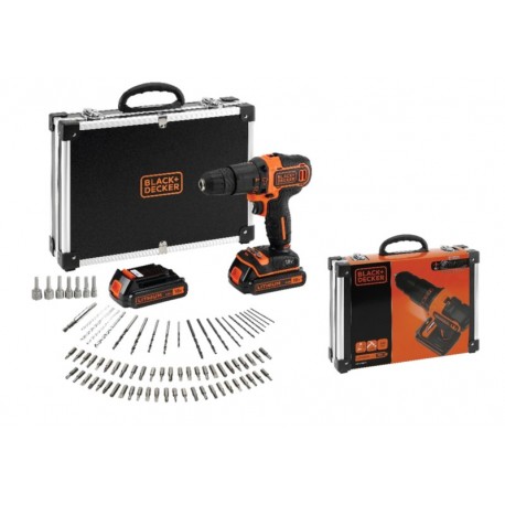 Taladro percutor black and decker + maletín