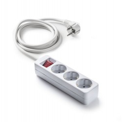 Base con interruptor 3 tomas