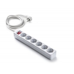 Base con interruptor 6 tomas