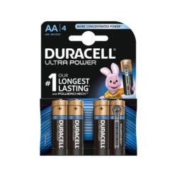 Pila alcalina ultra power duracell lr06 pack 4