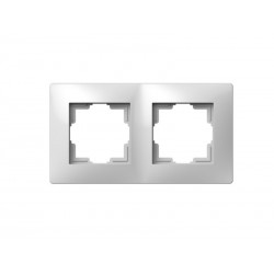 Marco 2 elementos empotrar abs blanco habitat 15