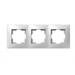 Marco 3 elementos empotrar abs blanco