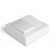 Conmutador doble superficie famatel blanco
