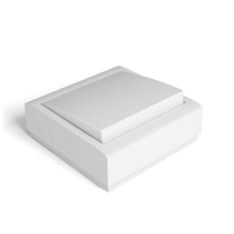 Pulsador luz superficie famatel blanco