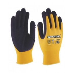 Guante mecánico latex rugoso supertex