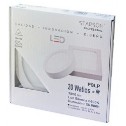 Foco downlight led 20-w 1800lm 6400k