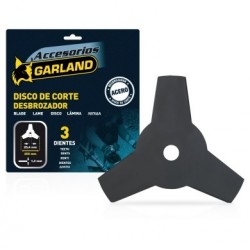 Disco desbrozador 255 mm 3 dientes garland