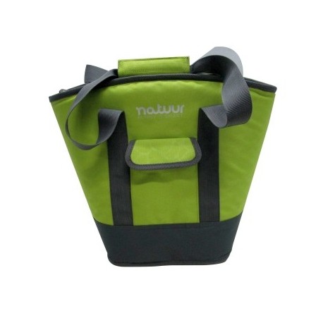 Nevera camping 15lt flex natuur verde/gris bolso