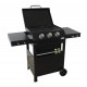 Barbacoa gas 3q imor acero/carbono negro