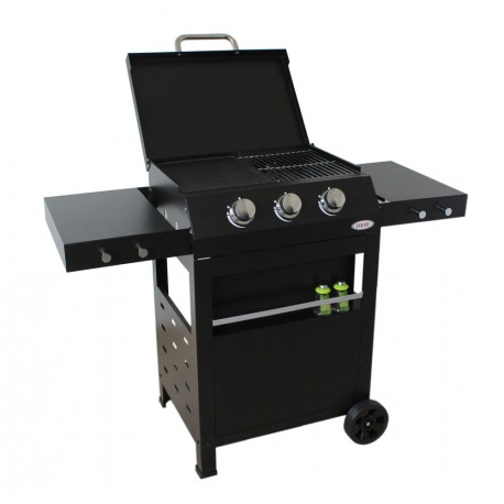 Barbacoa gas 3q imor acero/carbono negro